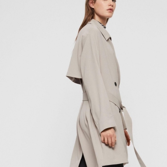 Allsaints oversized Trench Coat size L - Picture 3 of 13
